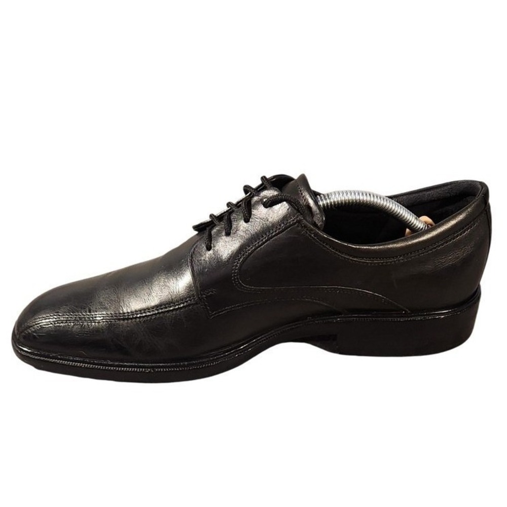 Ecco‎ Shoes Mens Size 9.5 Black Leather Derby Dress Lace Up Comfort Shock Point